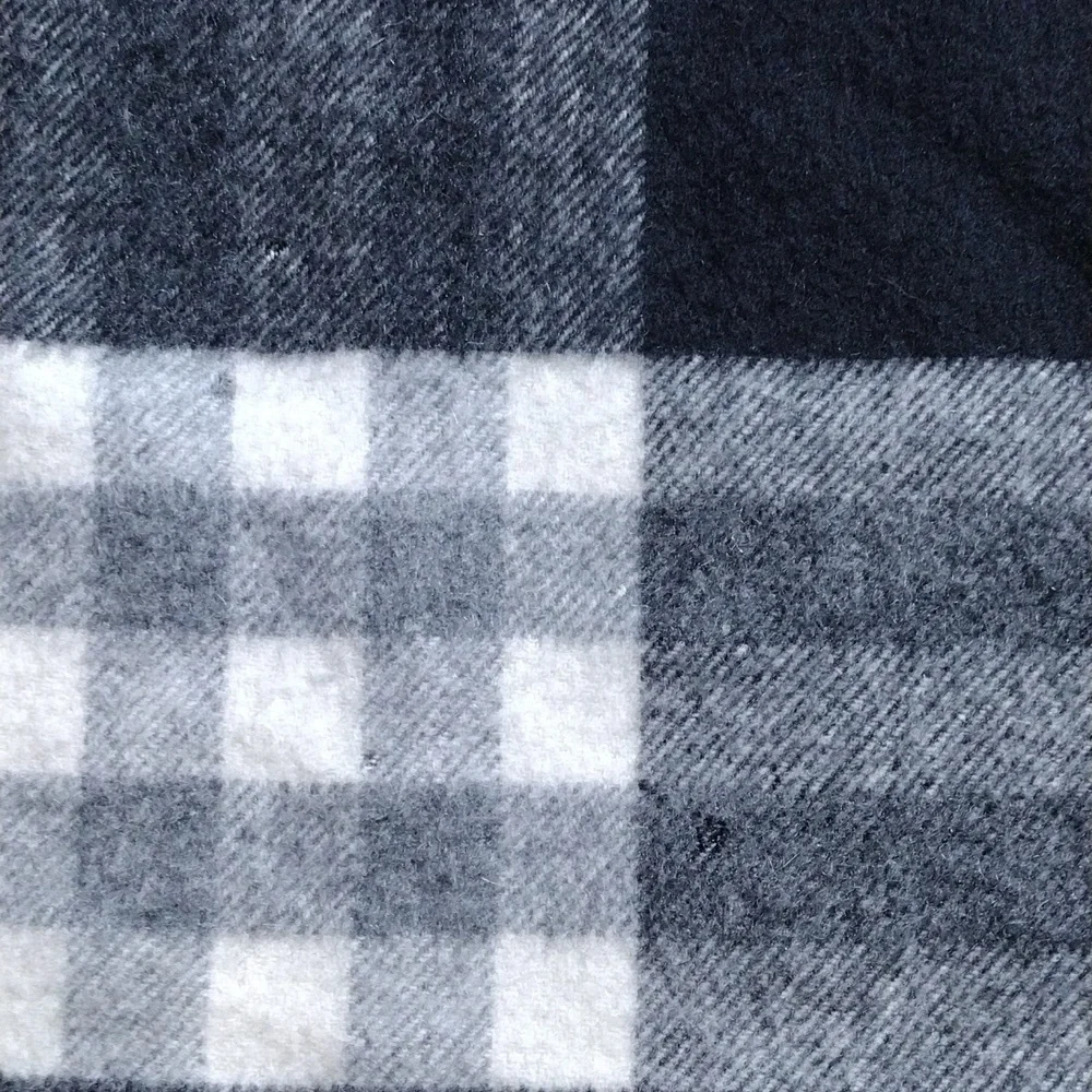 Burberry Black and White Checkered Men's Scarf